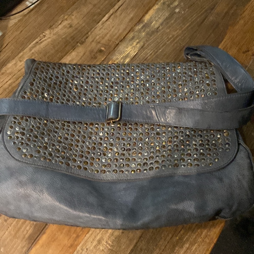 Costanza Rota studded gorgeous designer leather tote - in mint condition!